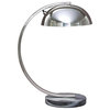 Haden Chrome Finish 19" Metal Desk Lamp