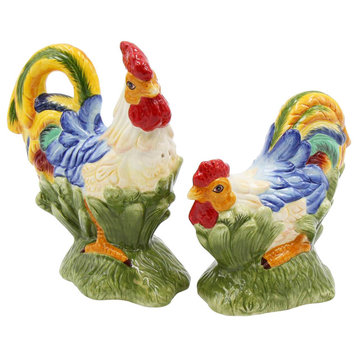 Colorful Rooster Salt and Pepper Shaker