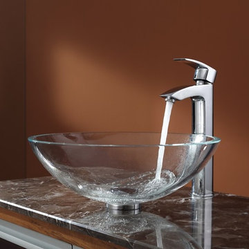 Glass Vessel Sink and Faucet