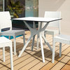 Ibiza Square Table 31 inch White