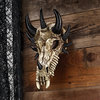 Manchester's Dragon Bones Sculptural Skull Wall Trophy