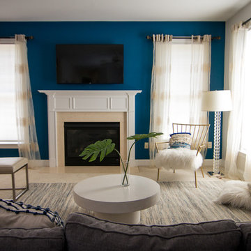 Family Room joined with a Play Room