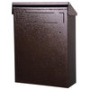 Wall Mount Steel Mail Box Lockable Letterbox With Door and 2 Keys Security