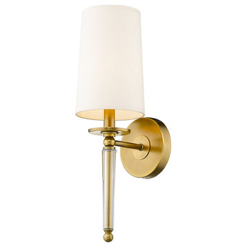 Z-Lite 810-1S-RB One Light Wall Sconce Avery Rubbed Brass