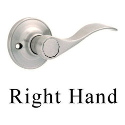 Designers Impressions - Kingston Dummy Lever, Satin Nickel, Right-Hand - Door Levers