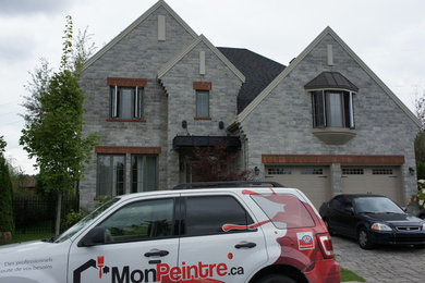 Traditional exterior home idea in Montreal