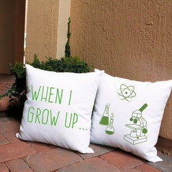Space and Science Throw Pillows - Decorative Pillows