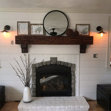 Gorgeous Fireplace Mantels with Wooden Corbels