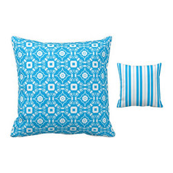 "Kincaid" Print reversible pillow design - Decorative Pillows