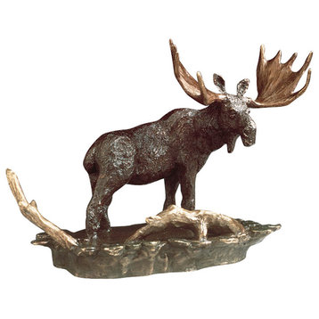 Moose Bronze Sculpture