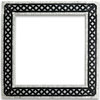 Marble Mosaic Border Listello Tile Quadra Bianco 2.25x12 Tumbled, 1 piece