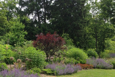 Design ideas for a rustic landscaping in New York.