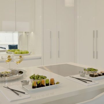 Crisp & Clean White Kitchen in NYC