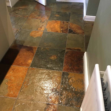 Renovated Multi-Coloured Slate Floor in Staines Upon Thames