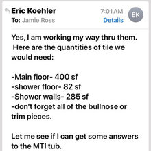 MBA-tile Measurements