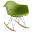 Adaire Plastic Lounge Chair/Green