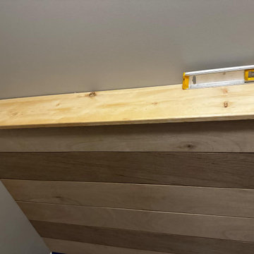 Stairwell Landing Shiplap Niche
