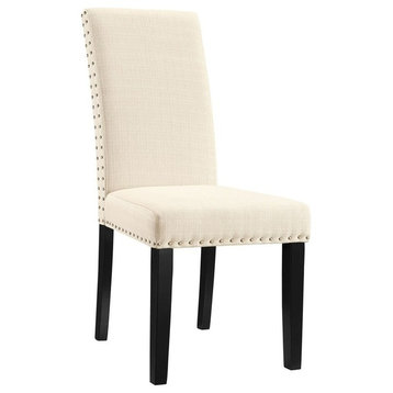 Parcel Dining Fabric Side Chair, Beige