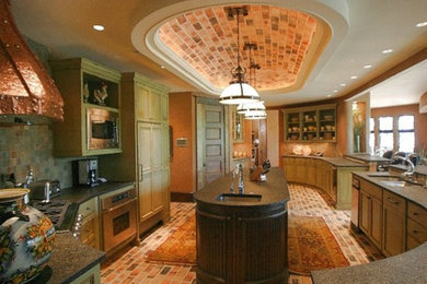 Inspiration for a rustic kitchen remodel in Other