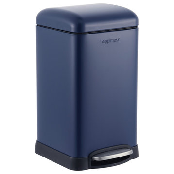 Betty Retro Mini 3.2-Gallon Step-Open Trash Can, Blue