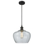 Innovations Lighting - Large Fenton 1-Light LED Mini Pendant, Oil Rubbed Bronze, Glass: Clear - A truly dynamic fixture, the Ballston fits seamlessly amidst most decor styles. Its sleek design and vast offering of finishes and shade options makes the Ballston an easy choice for all homes.
