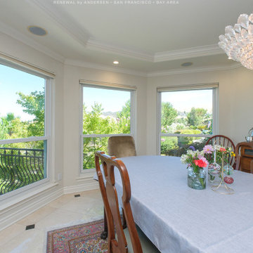 Beautiful Dining Room with Double Hung Windows - Renewal by Andersen San Francis
