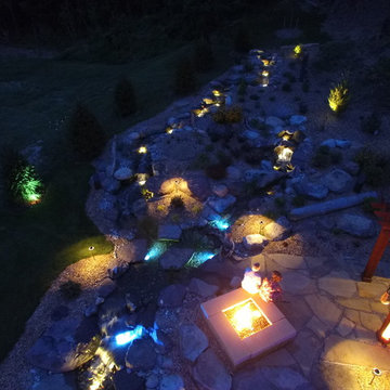 Ultimate Outdoor Living & Entertaining Backyard Paradise at night!!!
