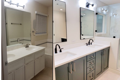 Bathroom - contemporary bathroom idea in Austin