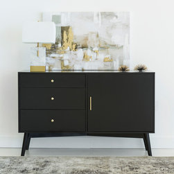 angelo:HOME 52" Mid Century TV Console - Black - Products