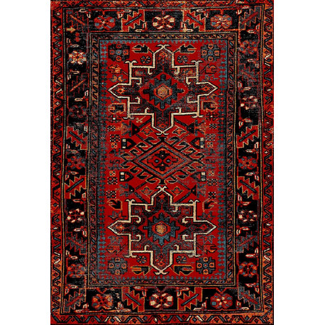 Safavieh Vintage Hamadan Colllection, VTH211 Rug, Red/Multi, 4'x6'