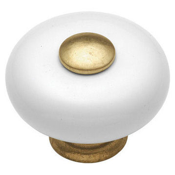 Belwith Keeler Easy Living Collection Cabinet Knob, White