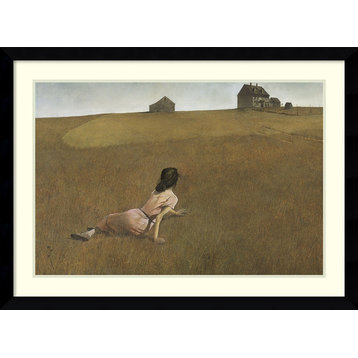 Framed Art Print 'Christina's World' by Andrew Wyeth, Outer Size 43x31