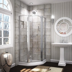 Fleurco Banyo Windsor Neo 38" x 38" Framed Neo-Angle Pivot Door EWN38 - Bath Products