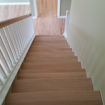 Bona Custom Stain & UV Finish on Red Oak - Residential Project