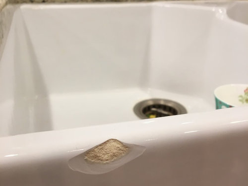 Fireclay A Front Sink Deep Chip Can I Repair This - Can You Repair A Chipped Bathroom Sink