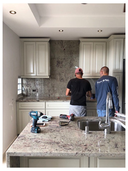 granite on island and countertops