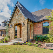 EXTERIORS with combination of brick & stone
