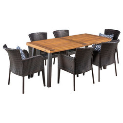 Tropical Outdoor Dining Sets by GDFStudio