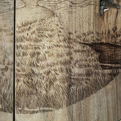 Bahut pyrograv&eacute; - Buffets And Sideboards