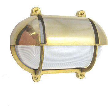 Oval Bulkhead Light with Eyelid Shield (US J-box Ready / Indoor / Outdoor), Unla
