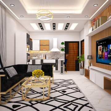 2 Bed D D Apartment design by ahammad interior & construction
