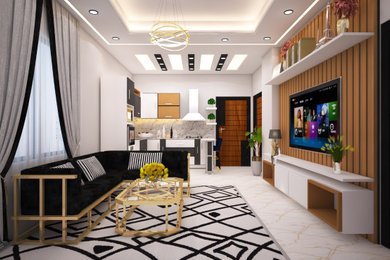 Example of a minimalist home design design in Other