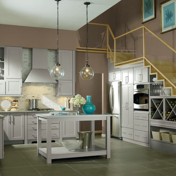 Kemper Cabinet: Modern Gray Kitchen Cabinets
