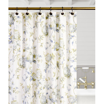 Abigail 72" x 72" Shower Curtain, Porcelain