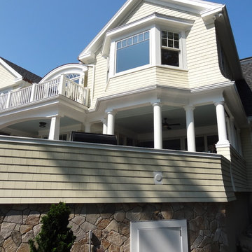 Residence with Colonial Tan New England Stone
