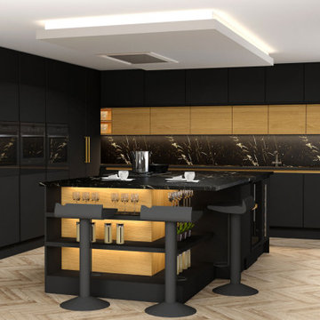 Bring home our innovative collection of elegant #blackkitchens Inspired Elements