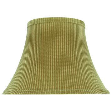 30211 Bell Shape Spider Lamp Shade, Brown Green, 13" wide, 7"x13"x9 1/2"