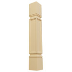 Ekena Millwork - Kent Raised Panel Cabinet Column, 5"W x 5"D x 35 1/2"H, Alder - Ideal for a variety of projects, our cabinet columns add stunning dimension, texture, and individuality to match every decor style. Manufactured with thoughtful design, each column post is available in the most common widths and heights to fulfill the needs of most applications. Our columns are hand-carved, sanded, and made from only the highest quality materials for lasting beauty. They can be easily stained or painted and simply install with L brackets or screws and adhesive. Give your space one of a kind character and special touch that make it home.