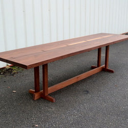 Walnut Dining Table with Nakashima Style Base - Dining Tables