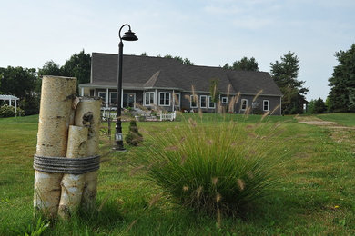 Transitional exterior home idea in Detroit